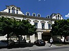Budova bvalho hotelu Lev v centru Lovosic. (ervenec 2025)