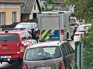 Kriminalist a hasii zasahuj v obci Pyely na Beneovsku kvli podezen na...