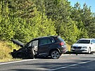 Silnici I/16 u obce Nov Ves na Mlnicku uzavela dopravn nehoda. (1. ervence...