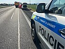 Msto tragick dopravn nehody na dlnici D6 u Chebu.