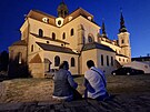 Cyrilometodjsk slavnosti na Velehrad. Veern romantika u baziliky.