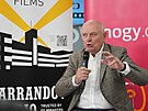 Ivo Mathé b�hem vyhlá�ení scenáristické sout�e Filmové nadace (6. �ervence...