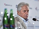 Michael Douglas na tiskové konferenci (5. �ervence 2025)