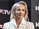 Jana Plodková b�hem debaty o herecké sebeprezentaci a p�edstavení nové...