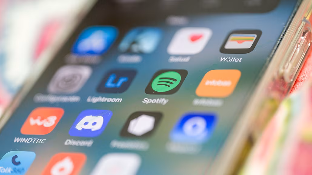 Aplikace Spotify, ilustra�ní foto. (13. �ervna 2025)