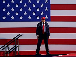 Donald Trump bhem mítinku v Iow (3. ervence 2025)