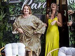Eva Holubová a Pavlína Poízková bhem pedstavení filmu Bardotky (6. ervence...