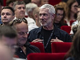 imon Caban na festivalovém uvedení filmu Sbormistr (6. ervence 2025)