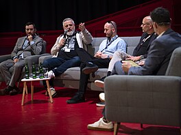 Zábr z debaty KVIFF Talk v Císaských lázních (9. ervence 2025)