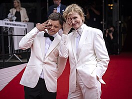 David Vodstril a Aa Geislerová na erveném koberci ped uvedením filmu...