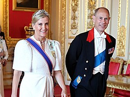 Vévodkyn z Edinburghu Sophie a princ Edward na banketu na hrad Windsor (8....