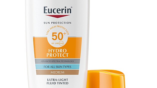 Ultralehk opalovac fluid Hydro Protect, SPF 50+, stedn tmav, s barevnmi pigmenty, hydro-tech komplexem a kyselinou glycyrrhetinovou, cena 650 K