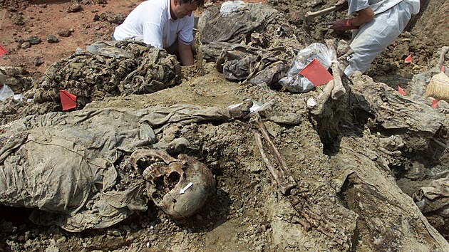 Bosenskosrbské jednotky v bezpečné zóně Srebrenica povraždily asi osm tisíc...