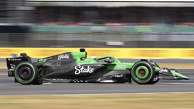 Nico Hlkenberg ze Sauberu pi Velk cen Velk Britnie formule 1.