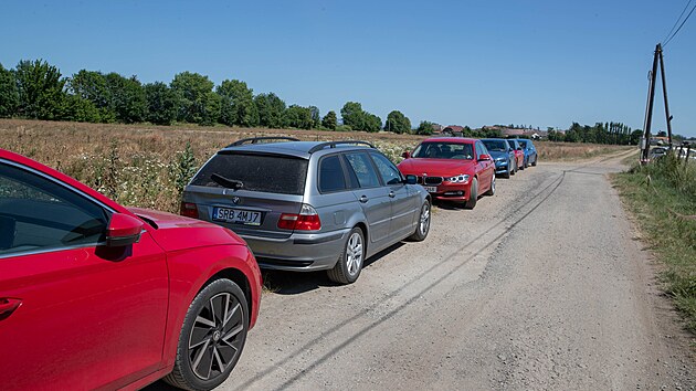 Parkovn nedaleko zatopen pskovny Nklo
