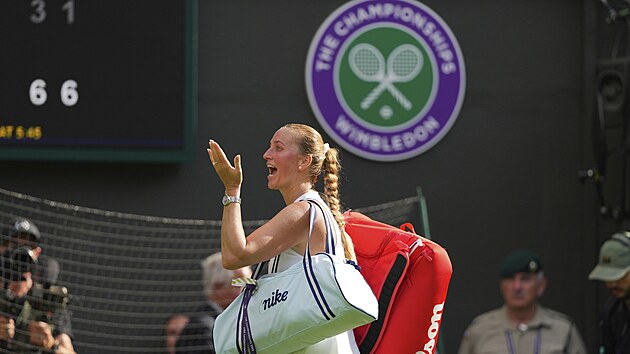 esk tenistka Petra Kvitov se lou s Wimbledonem.