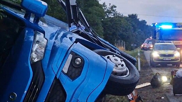 Pi brzk rann nehod zahraninho autobusu na dlnici D2 u Podivna na Beclavsku se zranilo est lid. (7. ervence 2025)