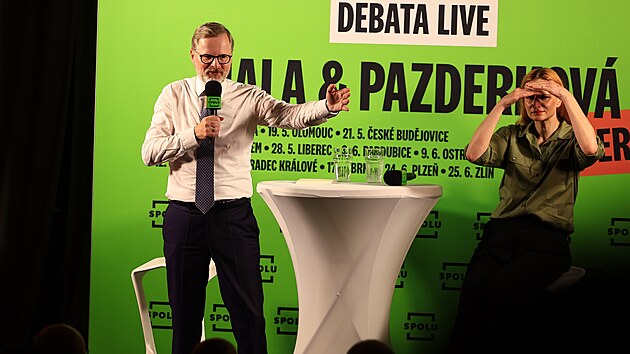 Posledn pedvolebn debata premira Petra Fialy se konala v Brn. (7. ervence 2025)