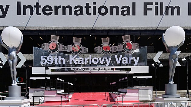 Karlovarsk Hotel Thermal je u pipraven na 59. ronk festivalu. (2. ervence 2025)