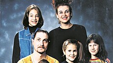Jan Dvorský a jeho dti na rodinné fotografii z roku 2003