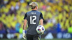 védská brankáka Jennifer Falková.