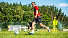 Obránce Jakub Klíma, posila fotbalist Zbrojovky Brno, na týmovém soustední v...