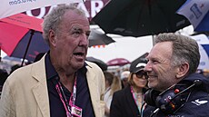 Televizní moderátor Jeremy clarkson a éf stáje Red Bull Christian Horner...