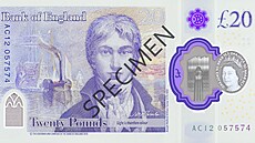 Na britské dvacetilibrové bankovce se nachází umlec Joseph Mallord William...