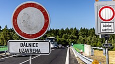 Dálnice D8 na Ústecku ped hranicí s Nmeckem se kvli plánovaným pracím v...