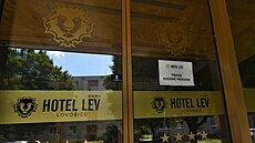 Budova bývalého hotelu Lev v centru Lovosic. (ervenec 2025)