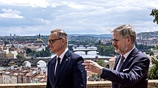 Pedseda vlády Petr Fiala (ODS) se setkal s konícím polským prezidentem...