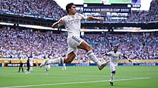 Gonzalo Garcia slaví gól Realu Madrid.