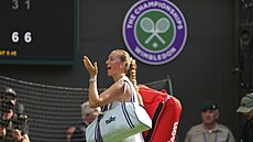 �eská tenistka Petra Kvitová se lou�í s Wimbledonem.