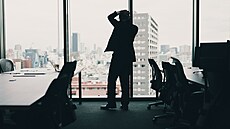 Japonský vystresovaný zam�stnanec. Ilustra�ní foto.