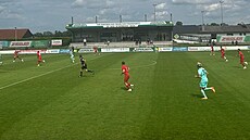 Momentka ze zápasu Slavie s maarským týmem Diósgyri v rámci pípravy v...