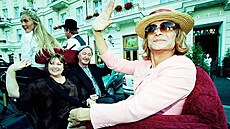 Filmové hvzdy vozily z hotelu Pupp do hotelu Thermal koáry taené komi. Na...