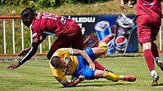 Modrá, 4. 7. 2025, fotbalová píprava FK Teplice - Viagem Ústí nad Labem....