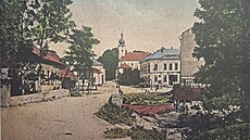 Pohled do centra Poruby po roce 1910.