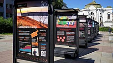 Na panelech se �lov�k dozví, pro� má smysl t�ídit elektrospot�ebi�e.