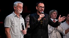 Prezident Petr Pavel ve Slováckém divadle v Uherském Hraditi. Oslavy 80 let...