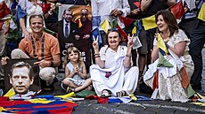 Spolek ei podporují Tibet uspoádal happening u píleitosti 90. narozenin...