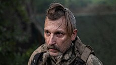 Ukrajintí vojáci na front u msta Kosantynivka v Doncké oblasti (5....