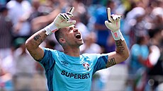 Branká Fluminense Fábio po utkání s Interem Milán.