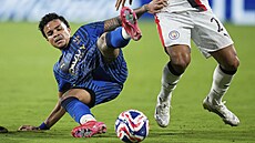 Kaio Cesar z al-Hilálu v zápase s Manchesterem City