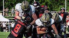 Vysoina Gladiators - Znojmo Knights, momentka ze semifinále nejvyí domácí...