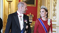 Princ William a princezna Kate na banketu na hrad� Windsor (8. �ervence 2025)