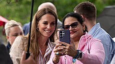 Princezna Kate na návtv centra Wellbeing Garden v nemocnici v Colchesteru...
