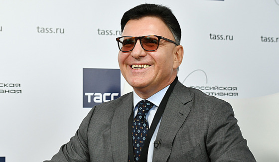 Alexandr arov, éf mediálního holdingu Gazprom-Media v Moskv (26. srpna 2021)