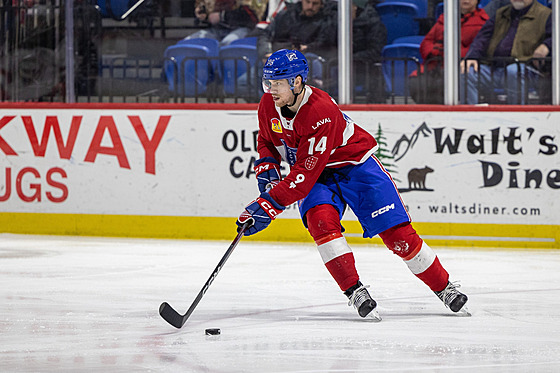 Jan Myák v dresu týmu Laval Rocket