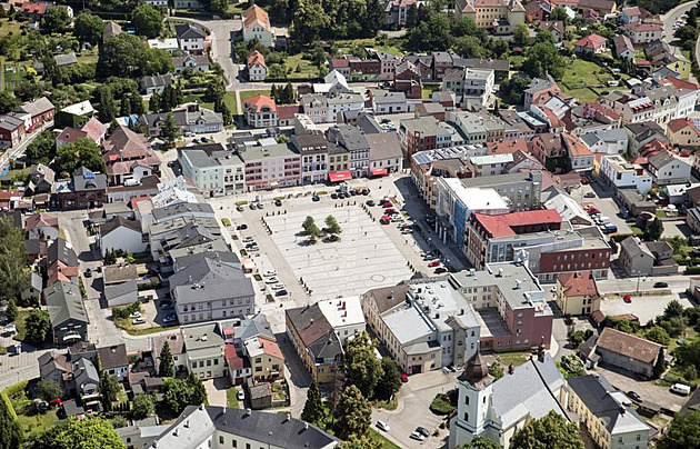 Centrum Hluína, kulturního stediska Prajzské, náení oblasti typické pro...
